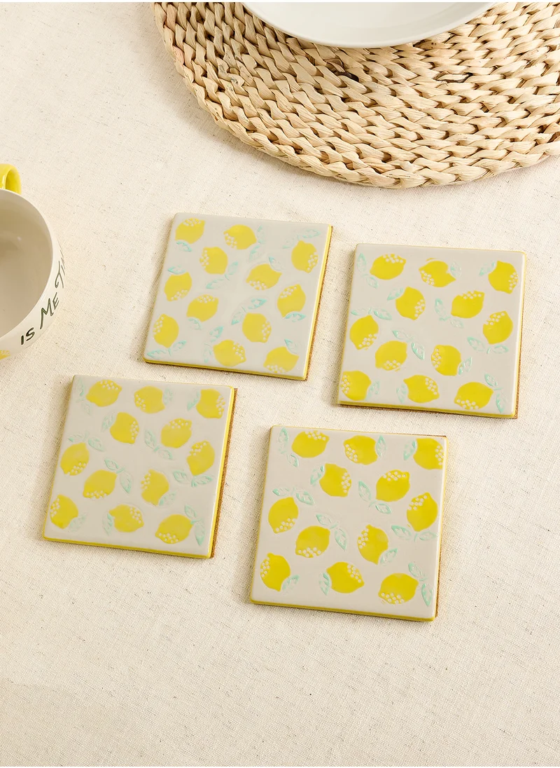 ساس آند بيل Lemon Coaster - set of 4