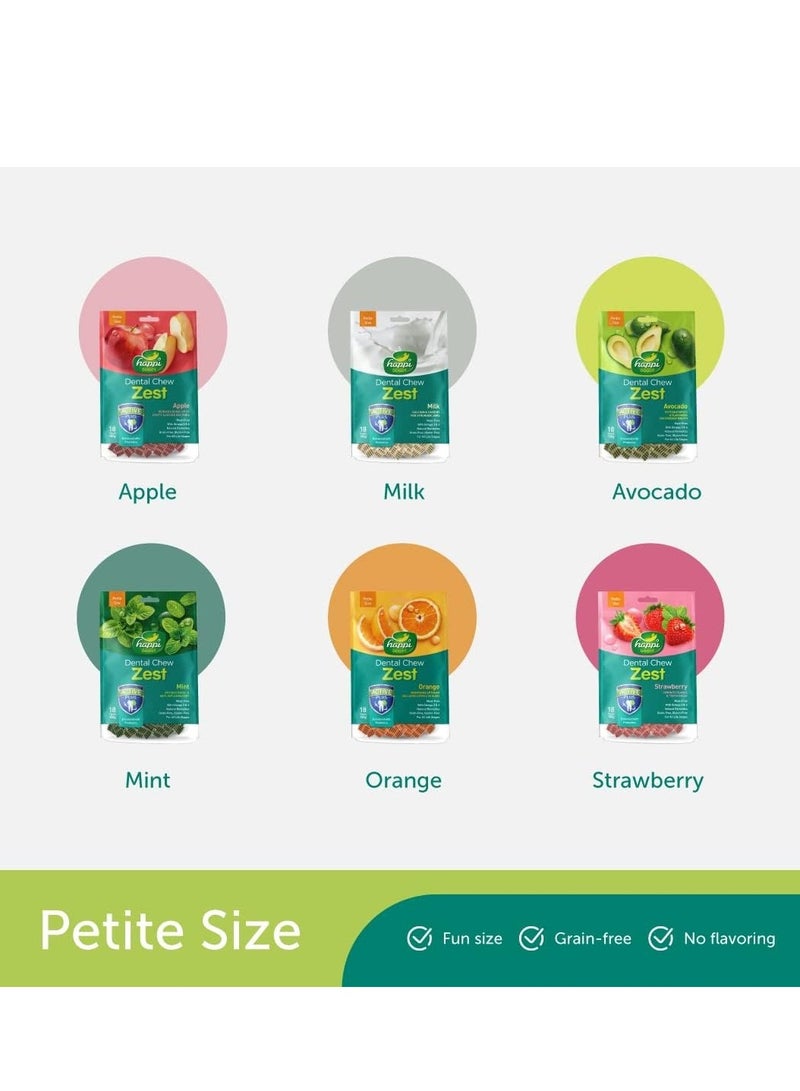 HAPPY DOG Happi Doggy Dental Chew Zest-Apple-2.5" (18 pieces)-150g - Image 4