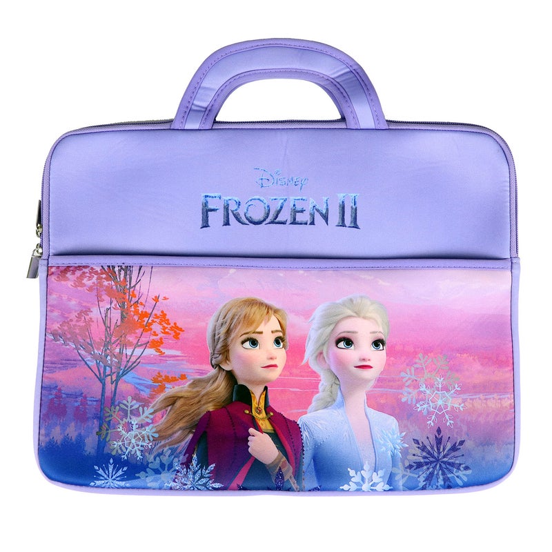 Disney Frozen Princess Printed Laptop Case With Handle Purple/Pink - Image 1