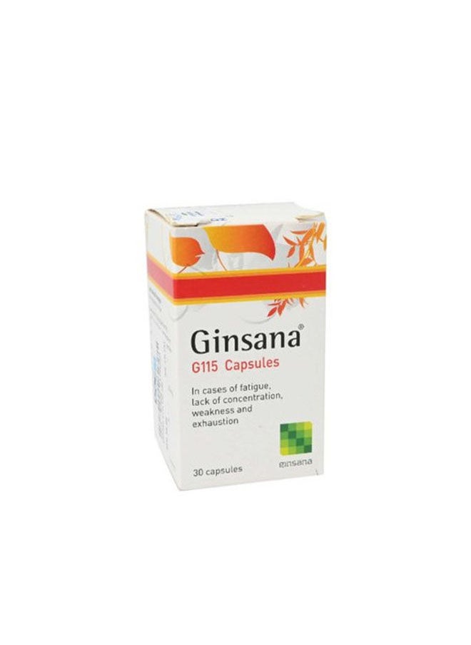 جنسانا G115 لمكافحة التعب والضعف والإرهاق 30 كبسولة 