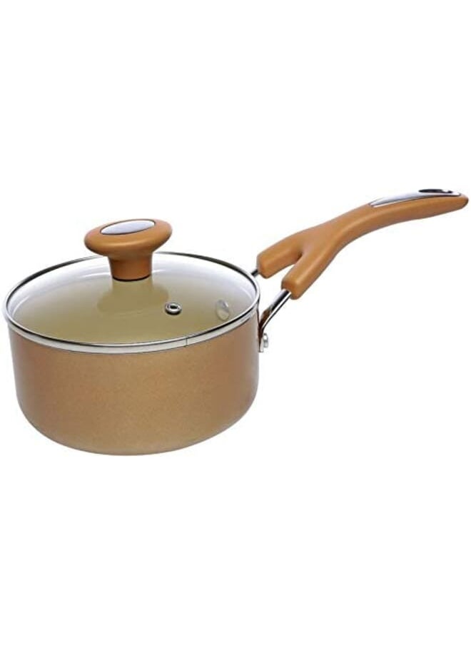MEYER Aluminum NonStick Covered Saucepan Set Of 2 