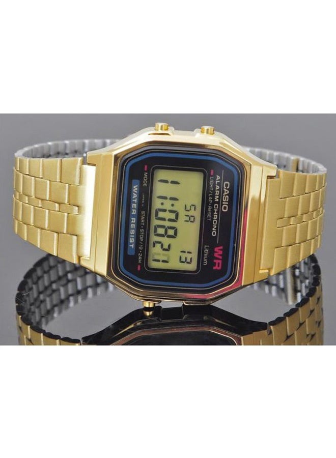 Casio A159WA Unisex Digital Watch – Stainless Steel Band with Alarm, Stopwatch & LED Light – 33.2 mm - Image 5
