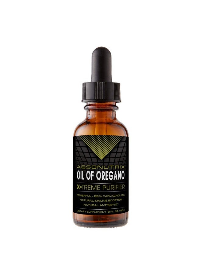 Absonutrix Oil of Oregano 43 mg, 540 Servings, 2 Oz Bottle, High Bioavailability, 85% Carvacrol Oil, Quick Absorption, Potent Ingredients, Cruelty-Free, Third-Party Tested, Non-GMO, Made in USA - Image 1