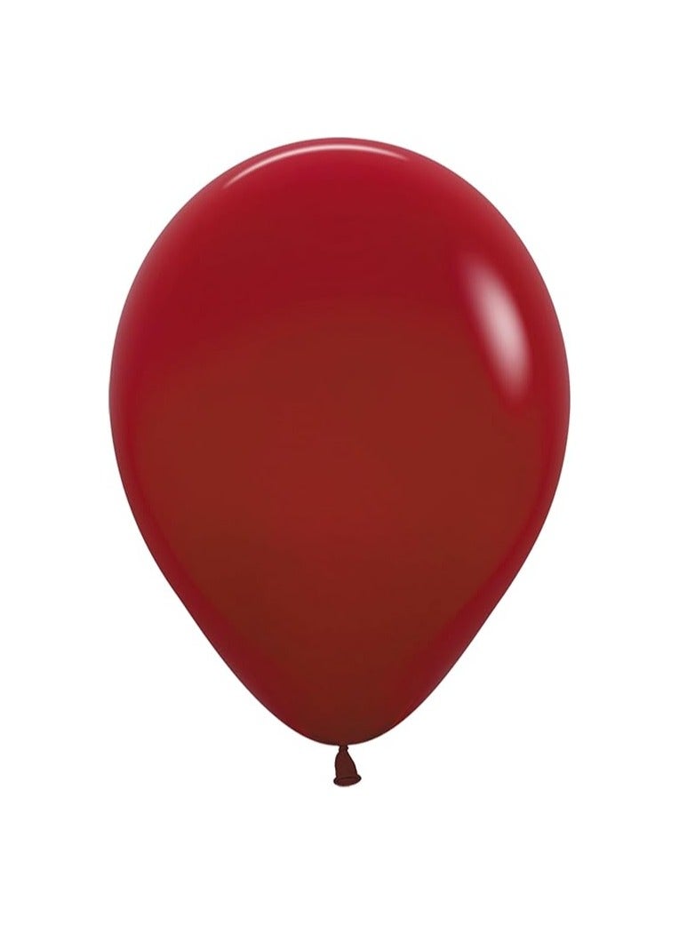 Sempertex Imperial Red Balloons 50PCS/BAG Premium Latex Deep Red Color Perfect for Birthdays Weddings Baby Showers Parties Celebrations Easy to Inflate Long-Lasting Eco-Friendly Party Décor - Image 1