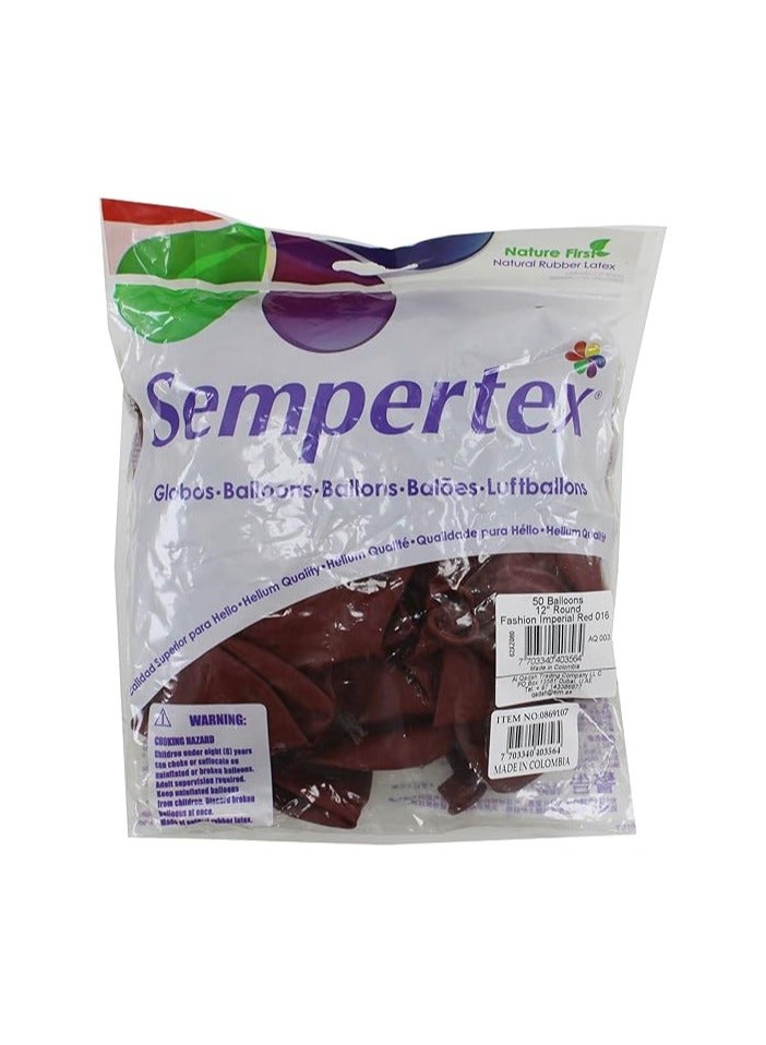 Sempertex Imperial Red Balloons 50PCS/BAG Premium Latex Deep Red Color Perfect for Birthdays Weddings Baby Showers Parties Celebrations Easy to Inflate Long-Lasting Eco-Friendly Party Décor - Image 4