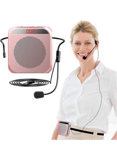 GNAFOTU Voice Amplifier with Wired Microphone Headset, Portable Rechargeable PA System Speaker Personal Microphone Speech Amplifier, Loudspeaker for Teachers, Tour Guides, Coaches, Metting, Yoga, Fitness  - Image 1