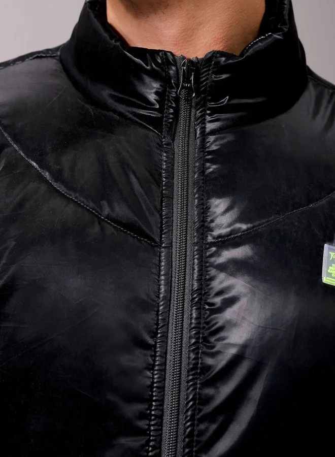 The Indian Garage Co Men Slim Fit Solid Puffer Jackets