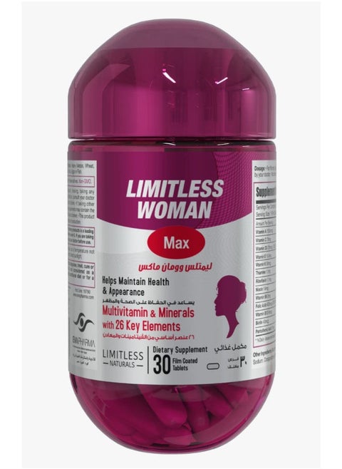 30 Tablets Limitless Woman Max