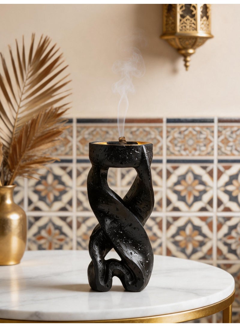 Aroma Diffuser Incense Burner Spiral Ribbon Design – European Style Desktop Living Room Decor Ornament Home Accessories - Image 3