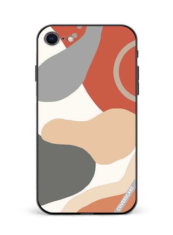 COVERSCART Protective Case Cover For Apple iPhone SE 2020 Layers Design Multicolour