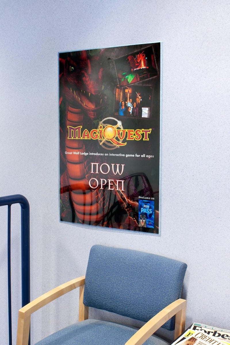 Displays2go Sign Holder Sleeve 2412 x 3614 Inch Clear Plastic Poster Frame Accommodates 24 x 36 Inch Images  Sold in Case Packs of Five Units  Signage Display Cover Includes Double Sided Tape - Image 3