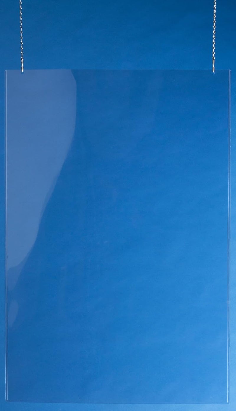 Displays2go Sign Holder Sleeve 2412 x 3614 Inch Clear Plastic Poster Frame Accommodates 24 x 36 Inch Images  Sold in Case Packs of Five Units  Signage Display Cover Includes Double Sided Tape - Image 2