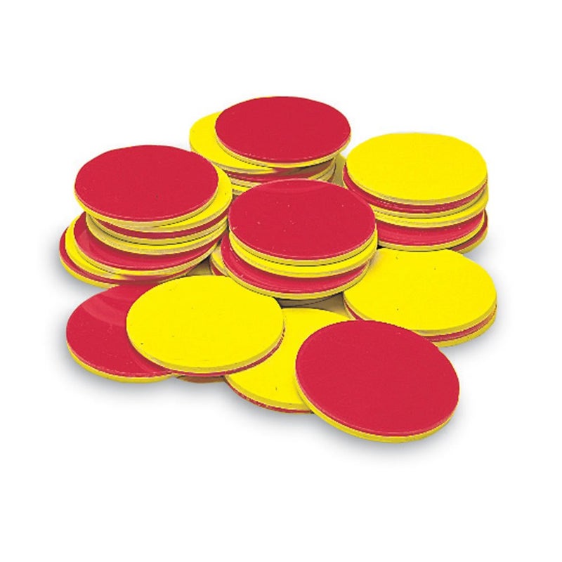 hand2mind Plastic TwoColor Counters Red and Yellow Counters for Kids Math Classroom Manipulatives for Elementary Color Counters for Classroom Plastic Bingo Chips Counting Chips Set of 200 - Image 3