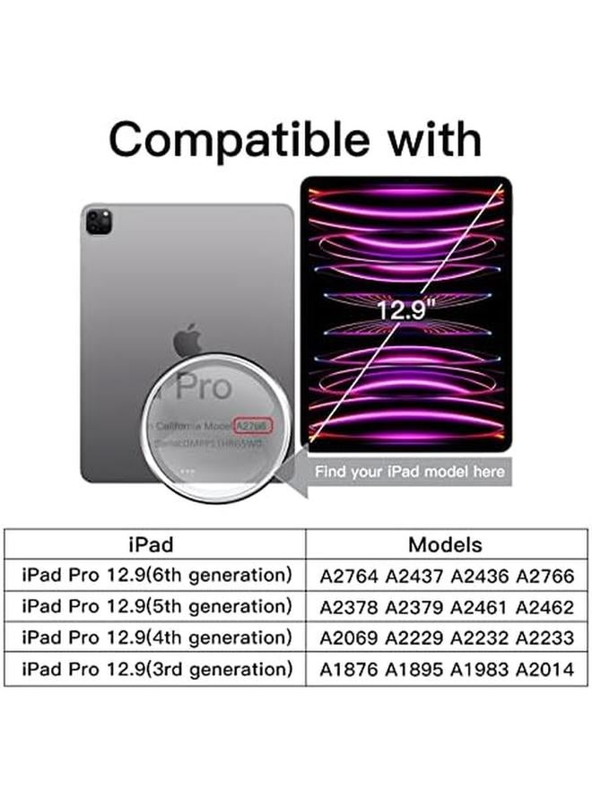 Jetech One Touch Screen Protector For Ipad Pro 12.9 Inch 2022 2021 2020 2018 Model 6Th 5Th 4Th 3Rd Generation Tempered Glass Film With Auto Alignment Frame Hd Clear - Image 3