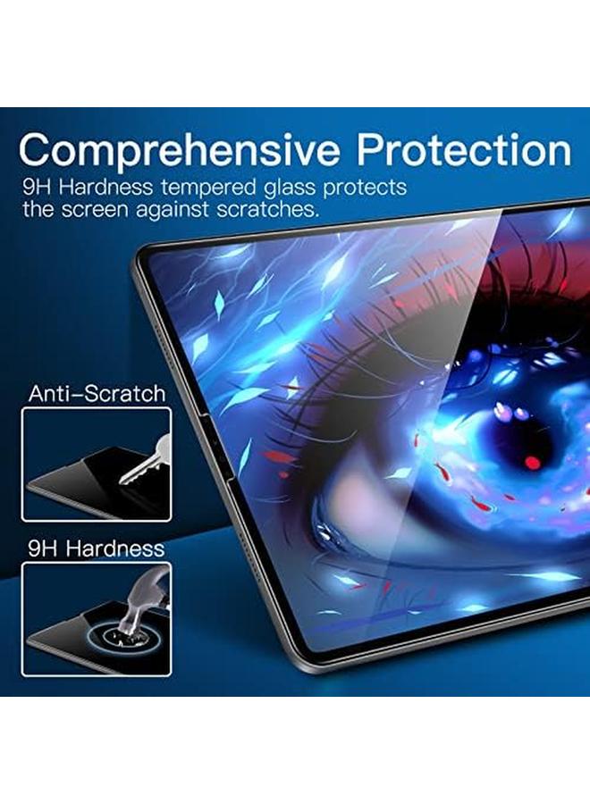 Jetech One Touch Screen Protector For Ipad Pro 12.9 Inch 2022 2021 2020 2018 Model 6Th 5Th 4Th 3Rd Generation Tempered Glass Film With Auto Alignment Frame Hd Clear - Image 4