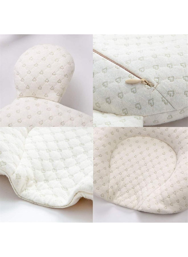 VIUAUAX Unisex Newborn Infant Support Soft Baby Nursery Head Pillows (0-12 M)Baby pillow anti deviation latex shaped pillow  baby supplies. - Image 4