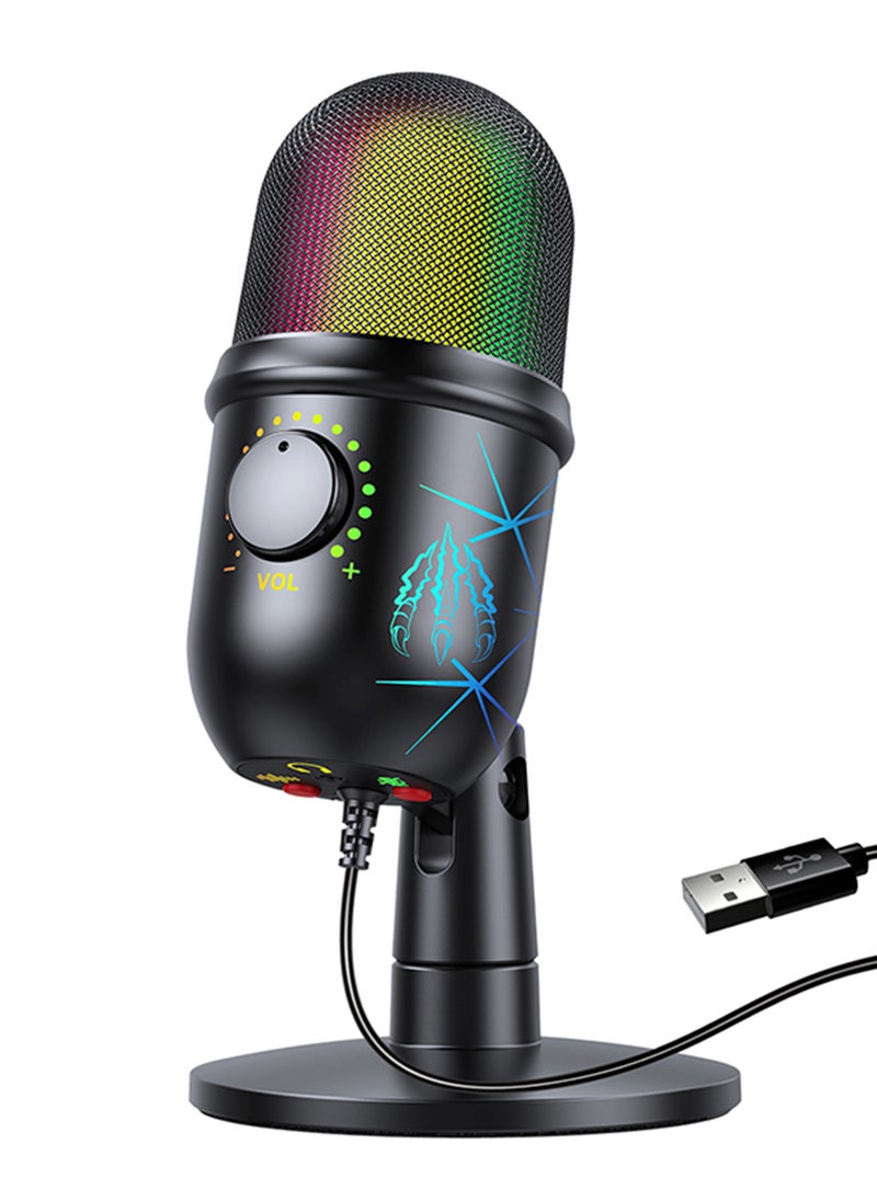 EzzySo - USB Microphone Studio Professional Condenser Microphone For PC Computer Recording Streaming Gaming Karaoke Singing Mic For Twitch Online Chat Snapchat Computer Mic - Image 1