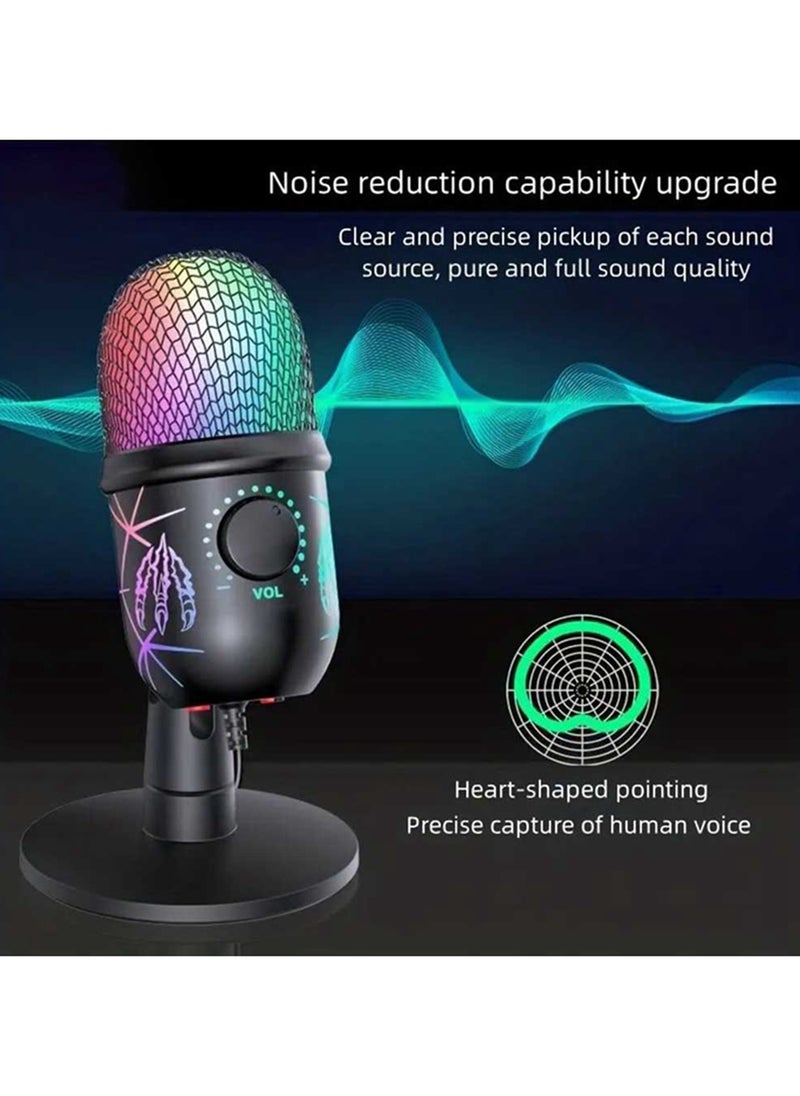 EzzySo - USB Microphone Studio Professional Condenser Microphone For PC Computer Recording Streaming Gaming Karaoke Singing Mic For Twitch Online Chat Snapchat Computer Mic - Image 1