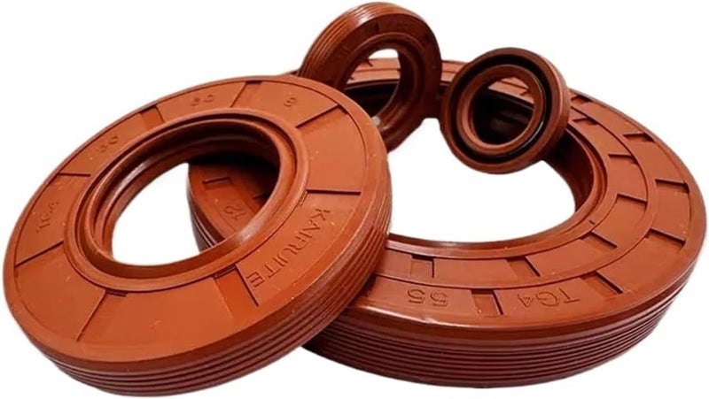 Oil Seal, High Temperature Resistance Skeleton For Auto, Machinery, Hydraulic,ID12mm/13mm/14mm/15mm(ID12xOD25xH6(3pcs)) - Image 1