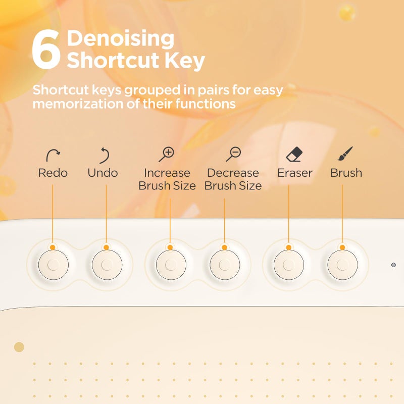 UGEE Q6 Drawing Tablet for Android Phone, Graphic Tablet with 6Hot Keys, 6.5â€x4â€ Portable Writing Tablet Adjustable Drawing Mode, Drawing Pad with 16K Levels Battery-Free Stylus for Mac/Windows/Chrome - Image 2