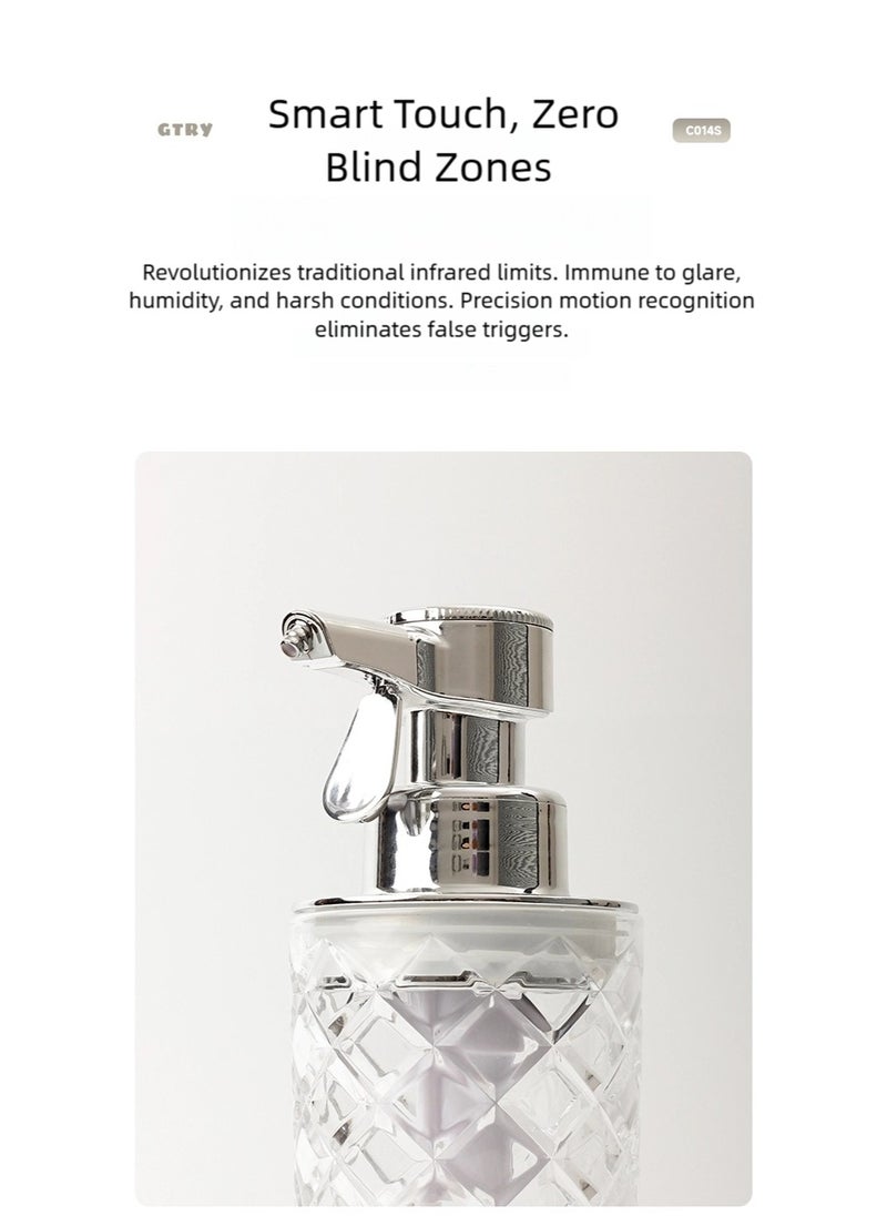 Automatic Foam Soap Dispenser - Bathroom/Kitchen Soap Dispenser with Adjustable Foaming System Countertop Soap Dispenser
