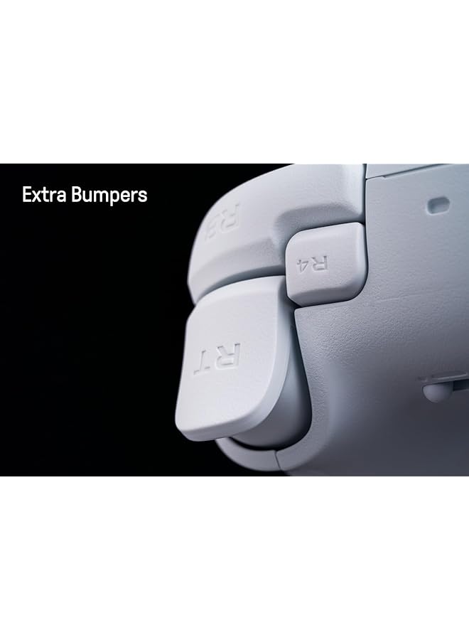 8Bitdo Ultimate 2 Wireless Gaming Controller With Tmr Joysticks Switchable Hall Effect/Tactile Triggers Motion Control 8Speed Wireless Tech Charging Dock Rgb Fire Ring For Pc & Android Black - Image 5