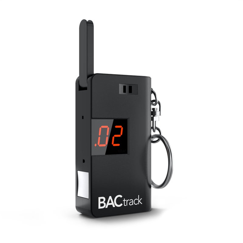 BACtrack Keychain Breathalyzer (Black) | Ultra-Portable Pocket Keyring Alcohol Tester for Personal Use - Image 1