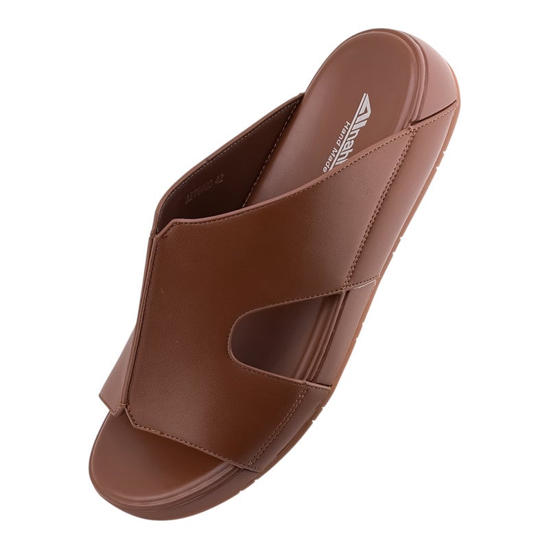 إيت صندل عربي يدوي الصنع للرجال من AET | شبشب رجالي خارجي | شبشب مفتوح من الأمام للاستخدام اليومي | جلد عربي أصلي| تصميم عربي جديد | نعل داخلي مختلف اللون| مريح وخفيف الوزن - Image 3