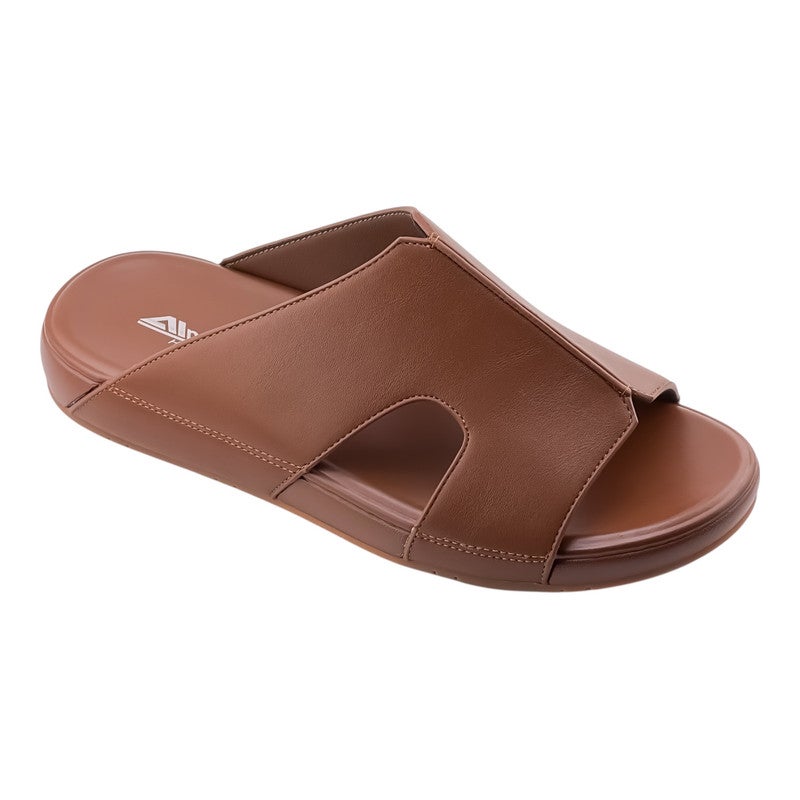 إيت صندل عربي يدوي الصنع للرجال من AET | شبشب رجالي خارجي | شبشب مفتوح من الأمام للاستخدام اليومي | جلد عربي أصلي| تصميم عربي جديد | نعل داخلي مختلف اللون| مريح وخفيف الوزن - Image 1