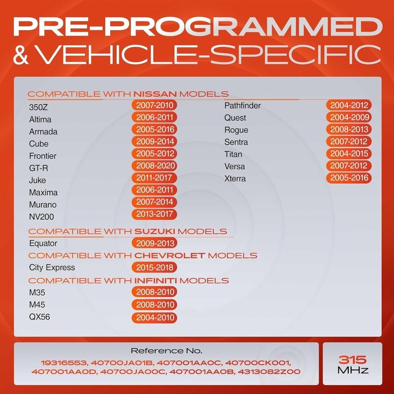 A-Premium 4PCS TPMS Sensor for Tire Pressure Monitoring - Image 3