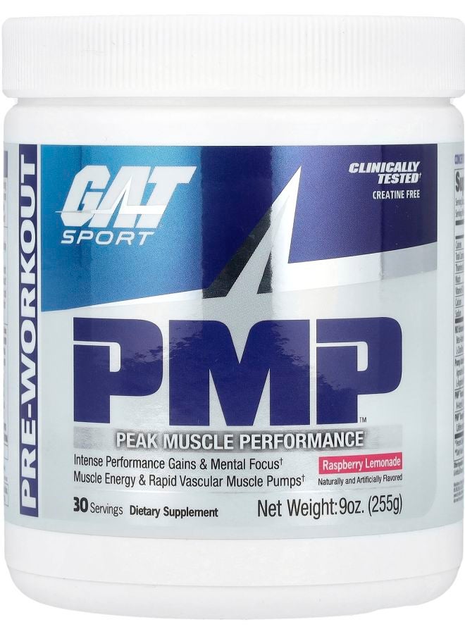 GAT سبورت PMP بري وورك أوت توت العليق والليمون 9 أونص (255 جرام)