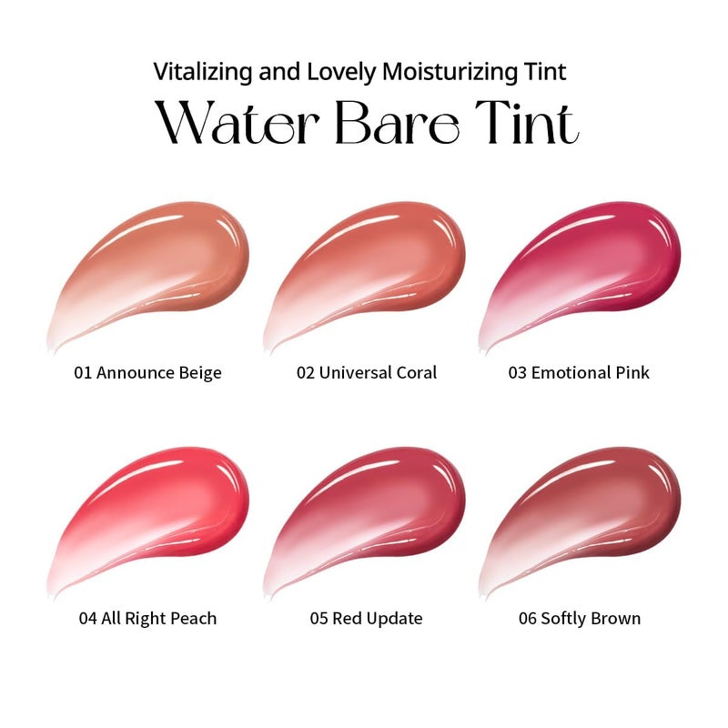Peripera Peripera Water Bare Tint 003 EMOTIONAL PINK Lip Tint Lip Stain Glowy Tint - Image 2