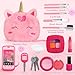 Woumserta Unicorn Pretend Makeup for Toddlers Fake Makeup Set for Kids Unicorn Gifts Play Makeup Kit for Little Girls Age 3 4 5 6 Pretend Play Toys for 3 4 5 6 Year Old Girls Birthday Gifts - Image 4