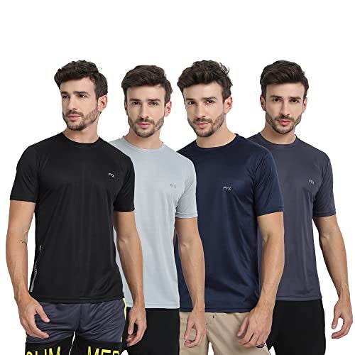 FTX Mens Polyester Regular Fit T-Shirt Multicolor L - Image 1