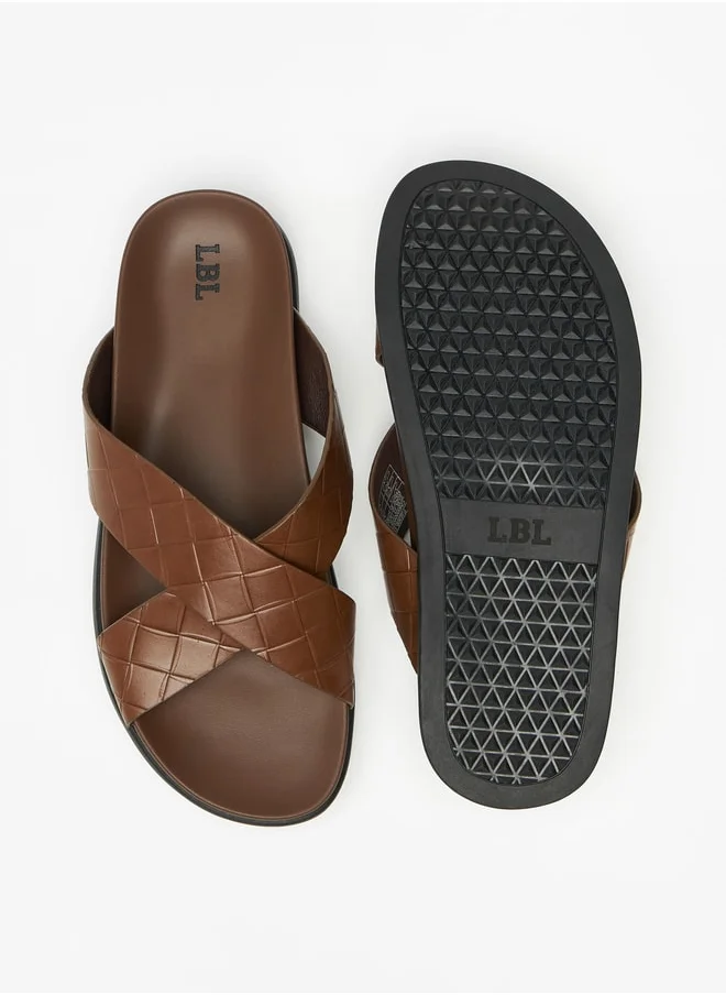 ال بي ال من شو اكسبرس Textured Slip-On Arabic Sandals