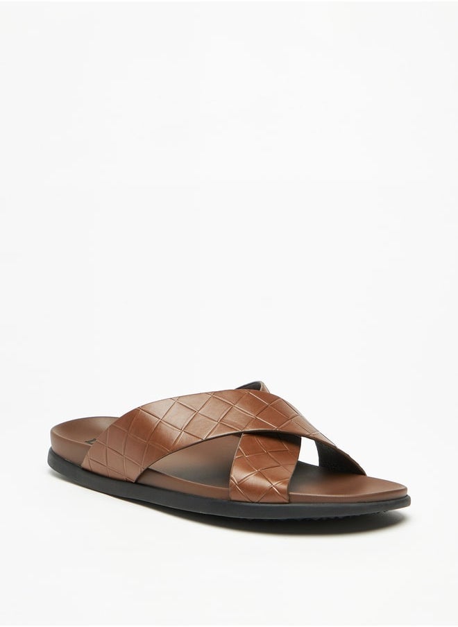 LBL by Shoexpress Textured Slip-On Arabic Sandals  - Image 1