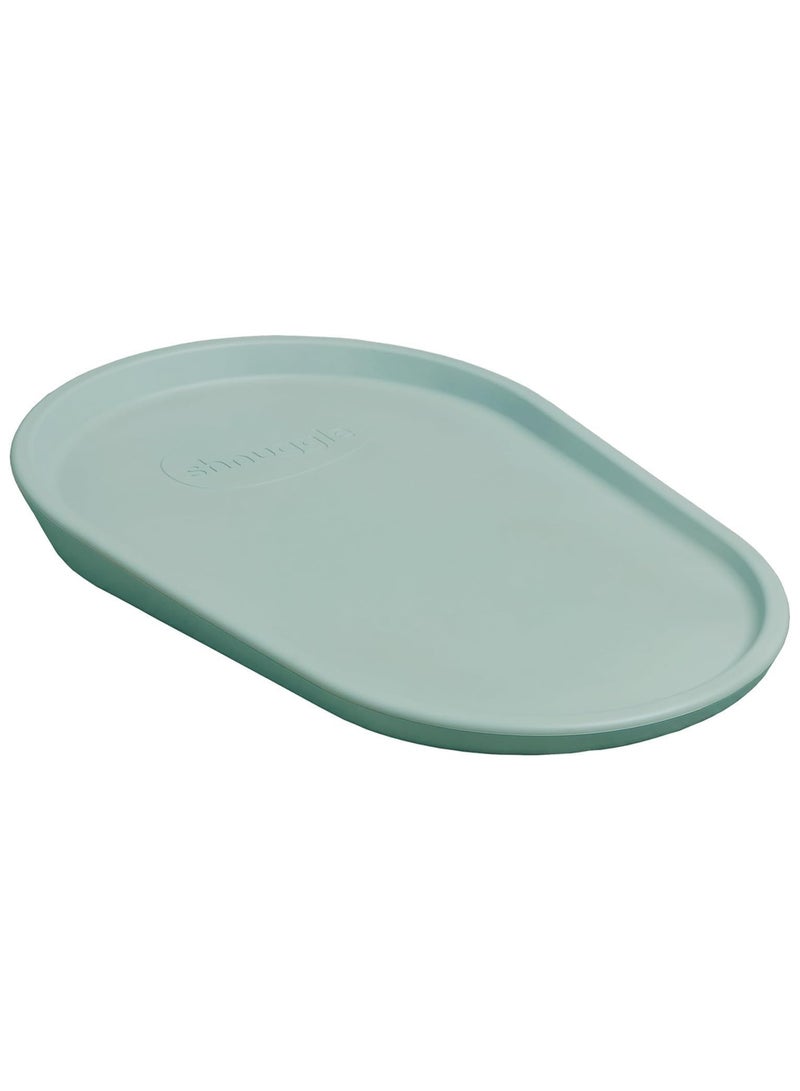 Shnuggle حصيرة تغيير قابلة للضغط | وسادة تغيير حفاضات للأطفال | مادة رغوية ناعمة ودافئة | قاعدة غير قابلة للانزلاق | صحية | غير سامة | سهلة التنظيف ومسحها، لا حاجة لغطاء | أخضر كافور - Image 2