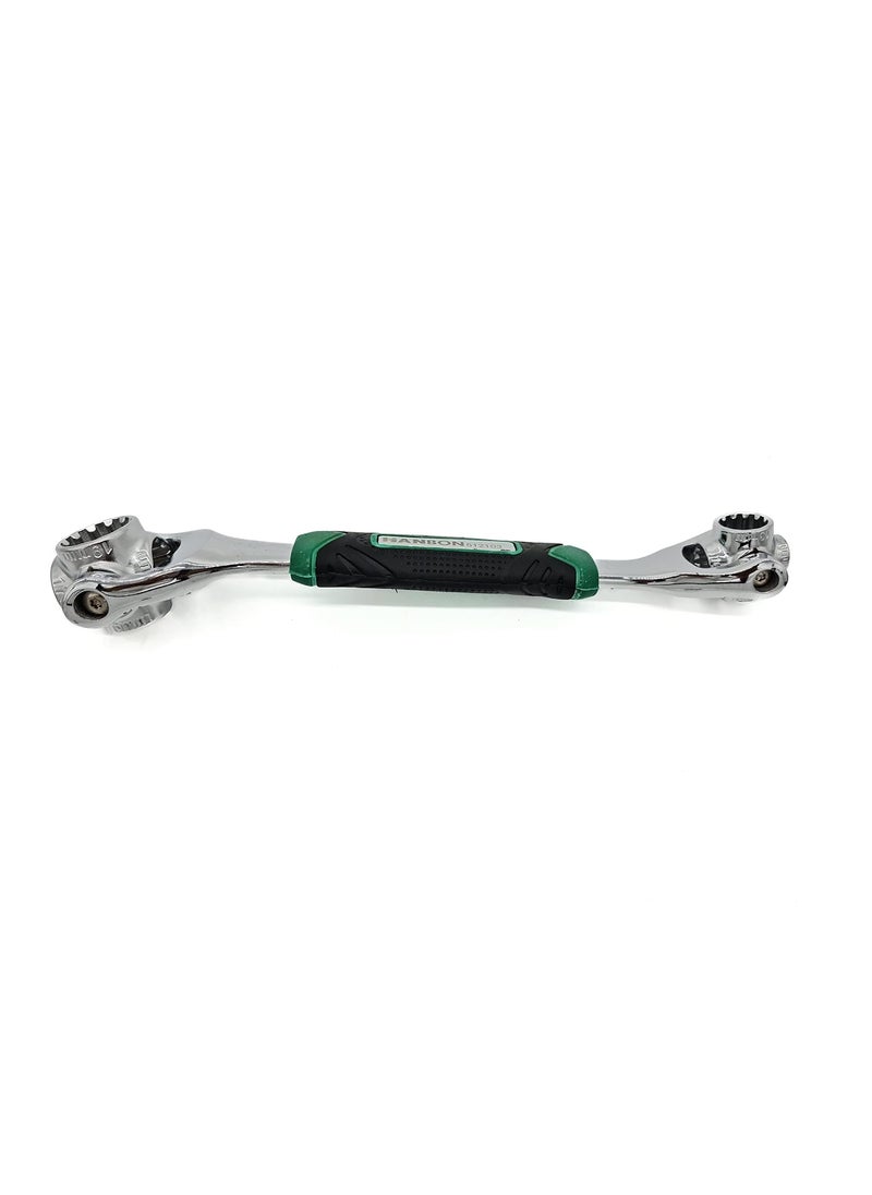 ANYM - ANYM 8 in 1 Magnet Socket Wrench Multi Function Rotatable Repairing Hand Tool - Image 1