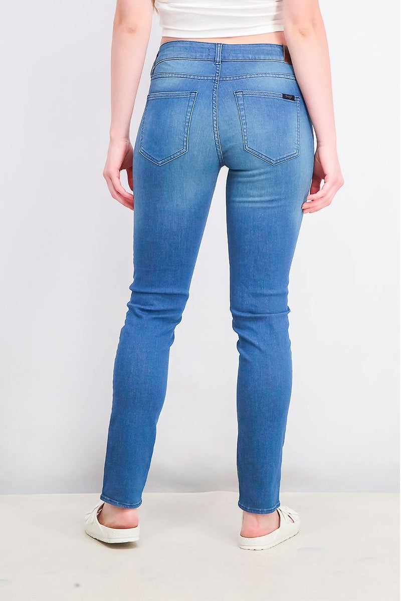 Seven 7 Women Regular Fit High Waist Stretchable Denim Jeans, Blue - Image 3
