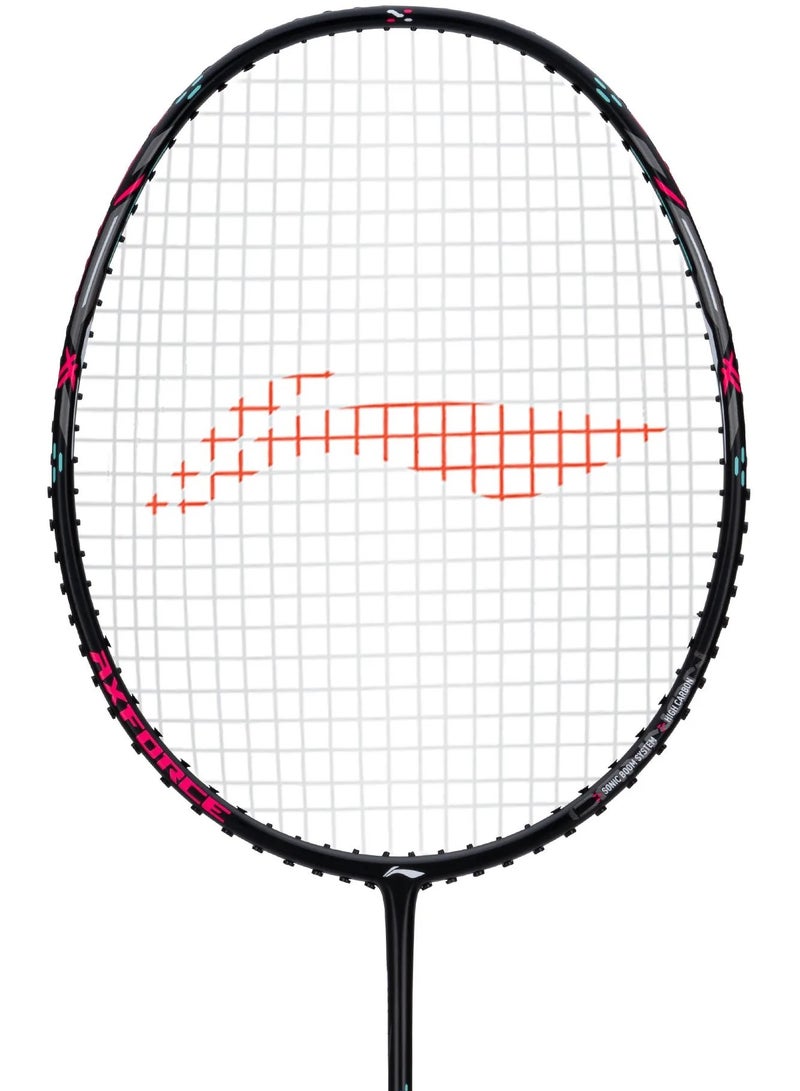 Li-Ning Axforce Cannon 4U Badminton Racket Unstrung (Black) - Image 2