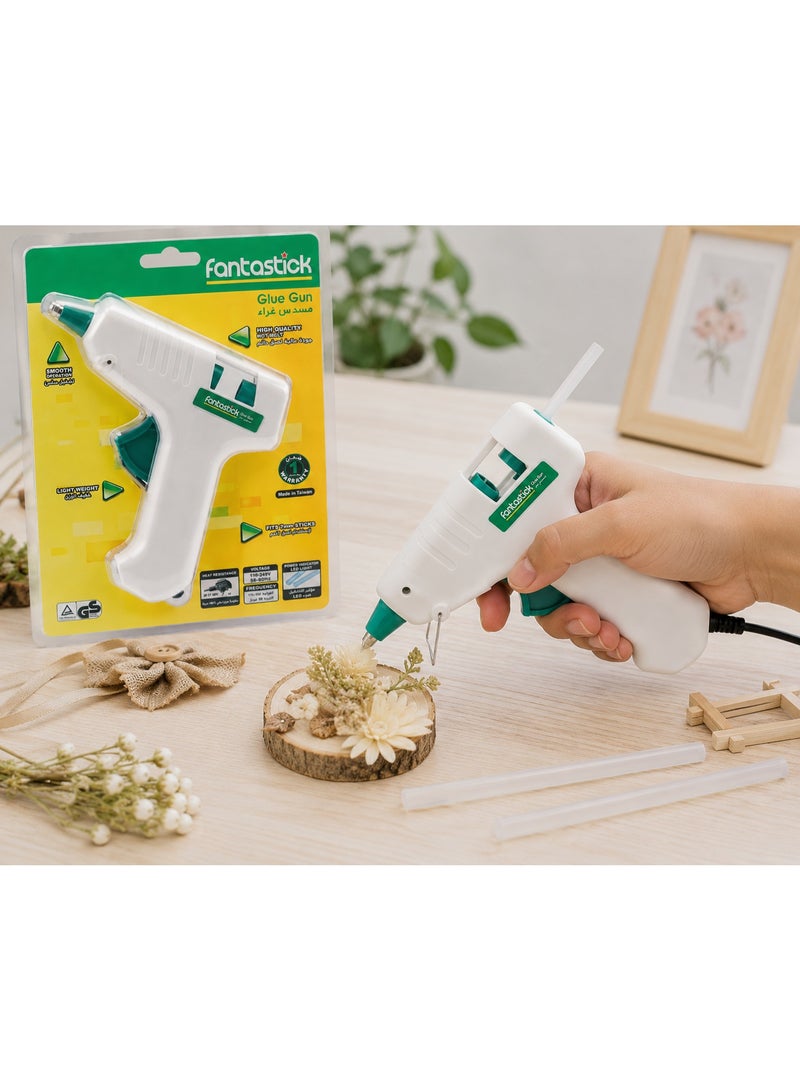 Fantastick Hot Glue Gun 25W with Glue Sticks – Fantastick Fast Heating Adhesive Gun for DIY Crafts, School Projects, Office & Home Repairs - Image 1