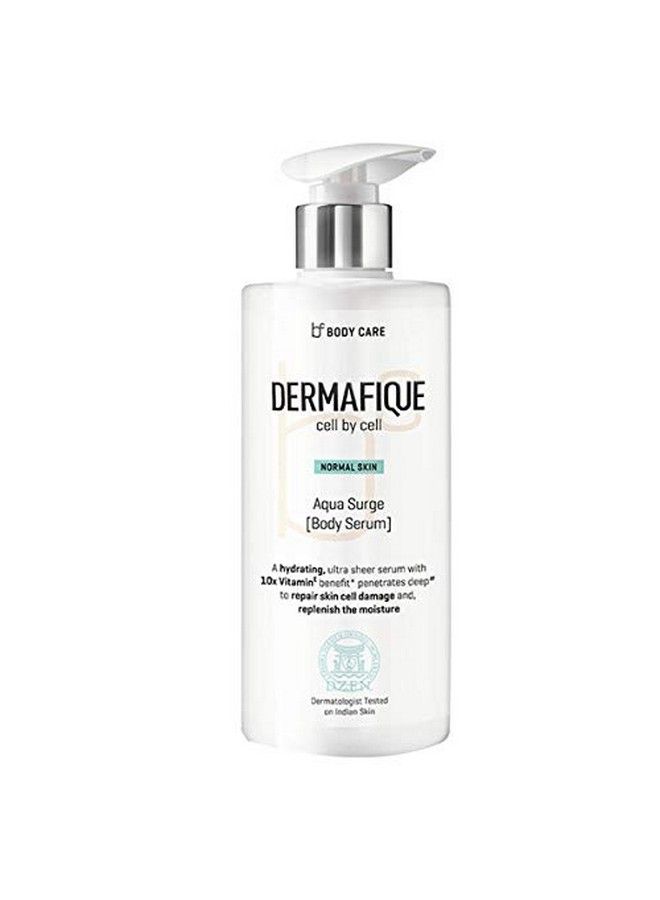 Dermafique Aquasurge Body Serum 300 Ml For Normal Skin Hydrating And Moisturing Body Lotion With 10 X Vitamin E Repairs Skin Cell Damage Dermatologist Tested - Image 1