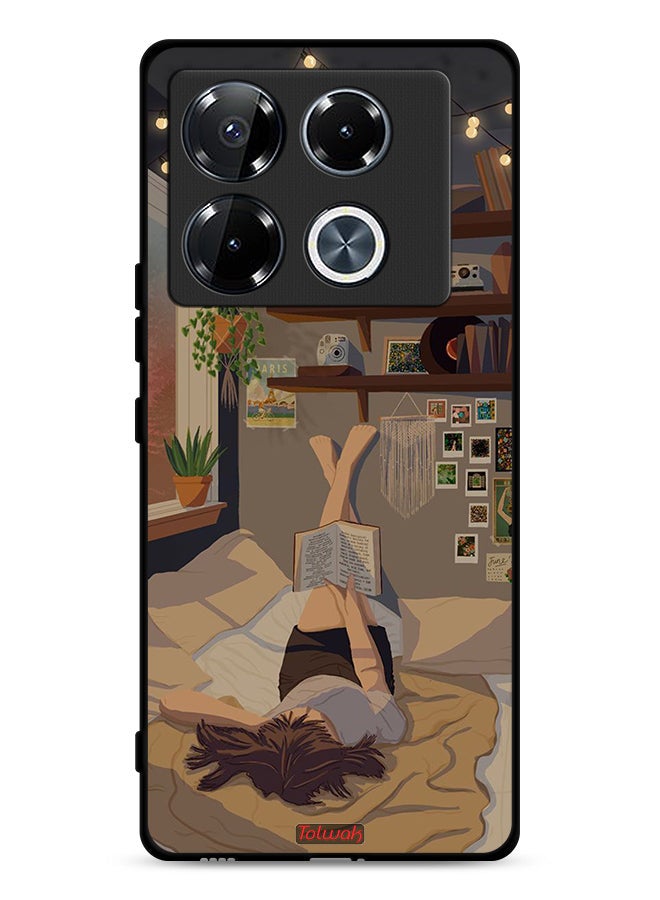 Tolwak Infinix Note 40 Pro Plus 5G Protective Case Cover Studying Art - Image 1