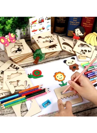 3D drawing puzzle set with 20 unique themes & 2 drawing pen, introduce drawing to young learners with the 2024 New Design, Montessori Toys. This 3D puzzle set includes various themes (animal, vegetable, fruits, and more) that children can trace, helping them develop early drawing and motor skills in a fun, engaging way, educational toys, drawing skills, kids toys. - pzsku/Z5FD50362760D28F3E200Z/45/_/1729917803/66f712d4-24fd-4c52-8b23-b8812a1390ce