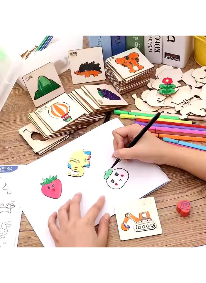 3D drawing puzzle set with 20 unique themes & 2 drawing pen, introduce drawing to young learners with the 2024 New Design, Montessori Toys. This 3D puzzle set includes various themes (animal, vegetable, fruits, and more) that children can trace, helping them develop early drawing and motor skills in a fun, engaging way, educational toys, drawing skills, kids toys.