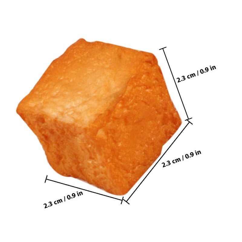 6pcs Artificial Food Fake Fish Tofu Model Photography Prop Fish Bean Curd Models - Image 2