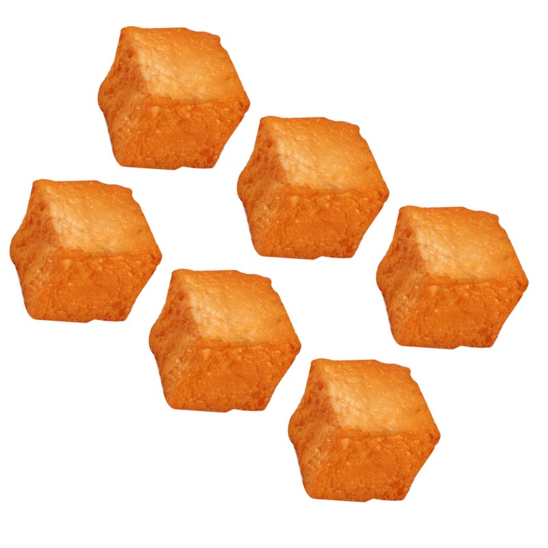 6pcs Artificial Food Fake Fish Tofu Model Photography Prop Fish Bean Curd Models - Image 3