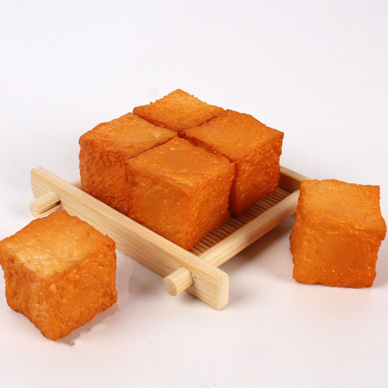 6pcs Artificial Food Fake Fish Tofu Model Photography Prop Fish Bean Curd Models - Image 4