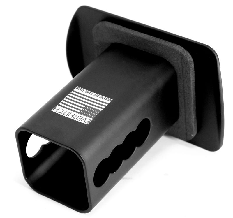 eVerHITCH Blank Metal Hitch Cover (Fits 2" Receiver, Black 3"x4") - Image 3