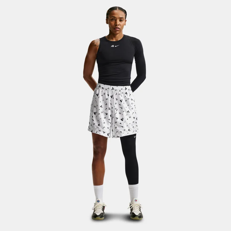 Nike White Women's A'ja Wilson Dri-FIT Basketball Shorts for Women | Best Price UAE